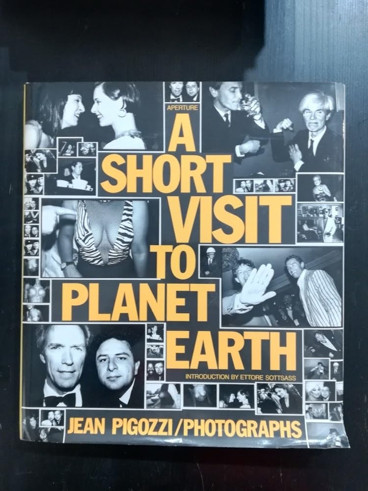 A SHORT VISIT TO PLANET EARTH BY JEAN PIGOZZI (HARDCOVER) OLD BOOK