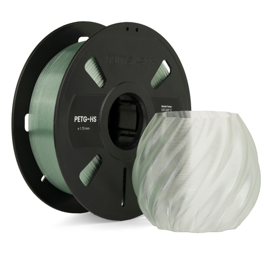 Numakers PETG Translucent Filament –  Arctic Glitter – 1.75 mm / 1 kg
