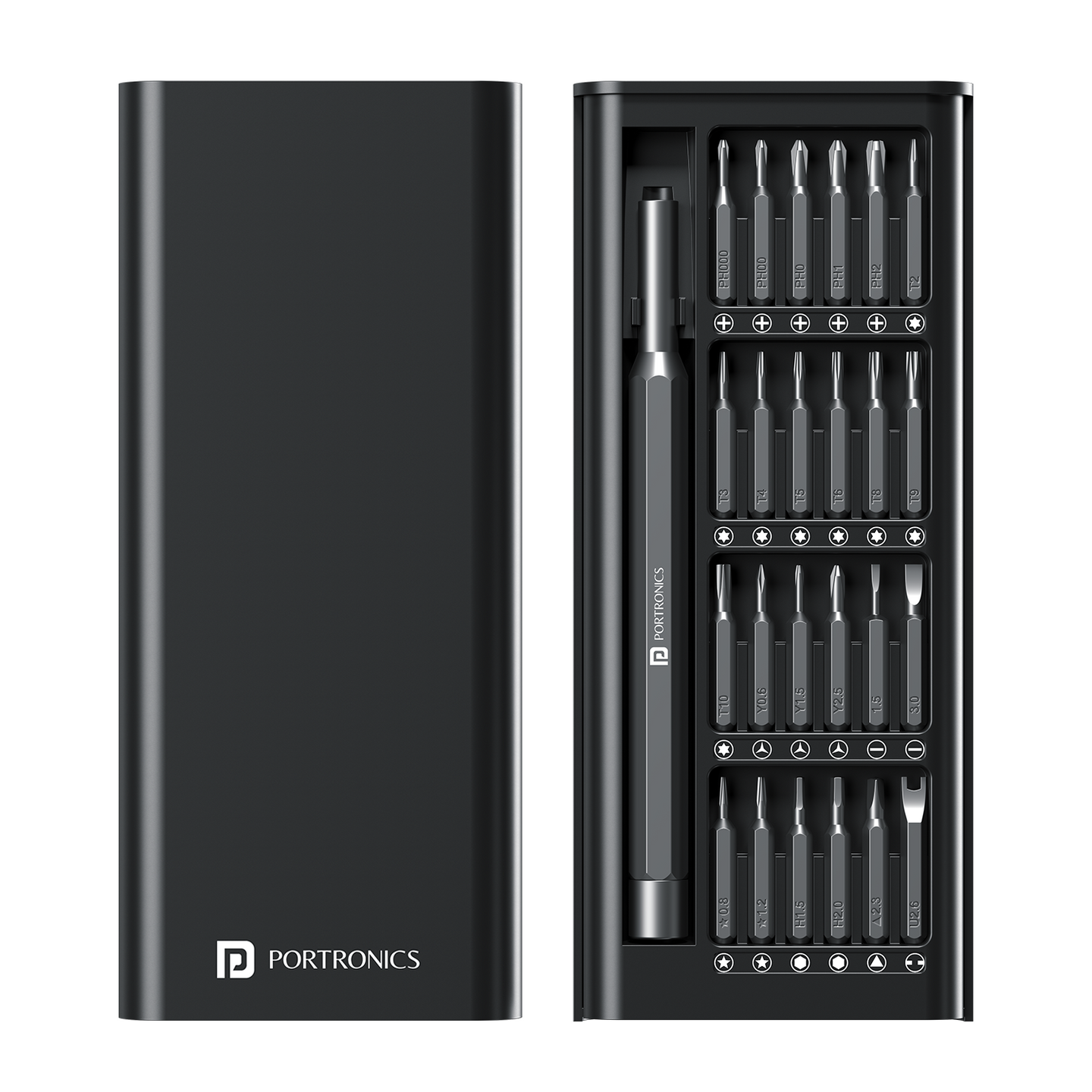 Portronics POR-2975 Bit Box, 24-in-1 Screwdriver Kit