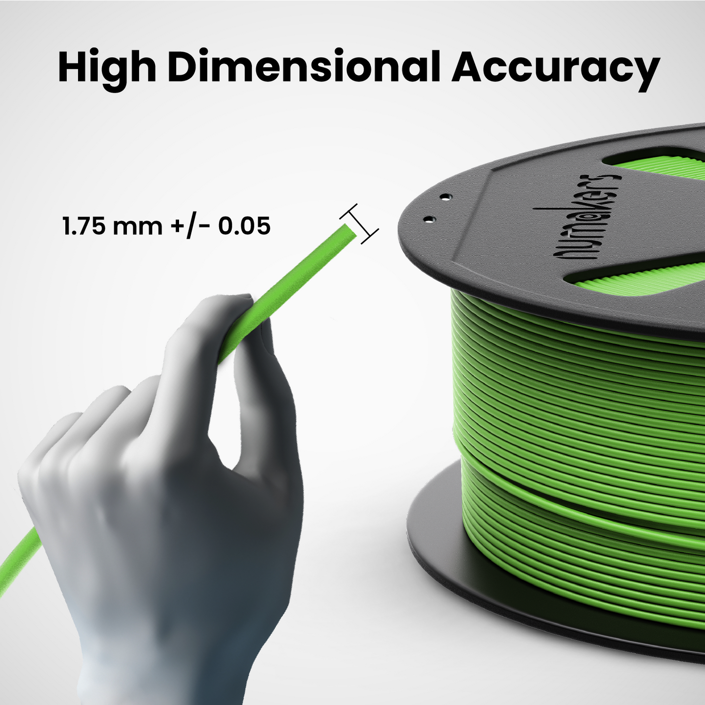 Numakers PETG HS Filament – Grass Green– 1.75 mm / 1 kg