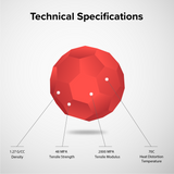 Numakers PETG HS Filament – Nuclear Red – 1.75 mm / 1 kg