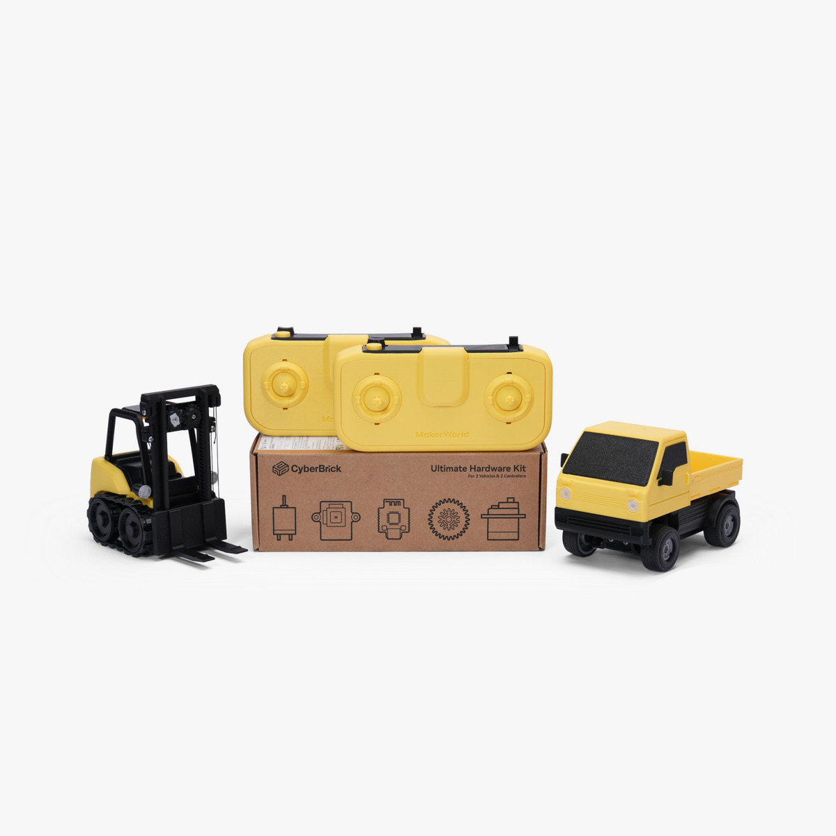 Bambu Lab CyberBrick Ultimate Hardware Kit - ZK003 (2 Vehicles 2 Remotes)