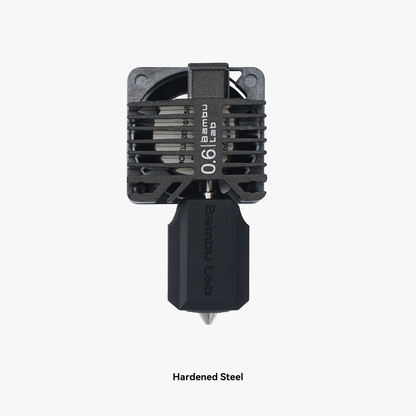 Bambu Lab Hotend with Hardened Steel Nozzle - 0.6 mm for P1P, P1S, X1C (FAH005-N-1)