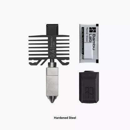 Bambu Lab Hotend with Hardened Steel Nozzle - 0.4 mm for P1P, P1S, X1C (FAH001-N-1)