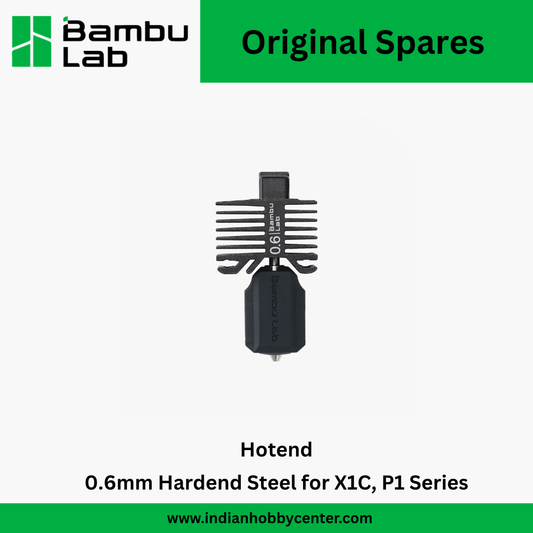 Bambu Lab Hotend with Hardened Steel Nozzle - 0.6 mm for P1P, P1S, X1C (FAH005-N-1)