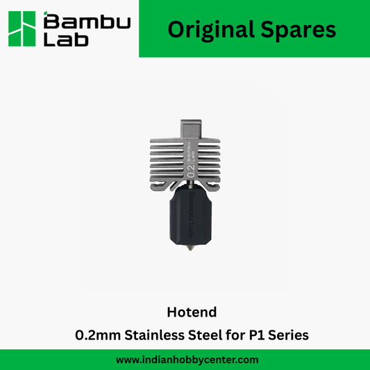 Bambu Lab Hotend with Stainless Steel Nozzle - 0.2 mm for P1P, P1S, X1C (FAH004-N-1)