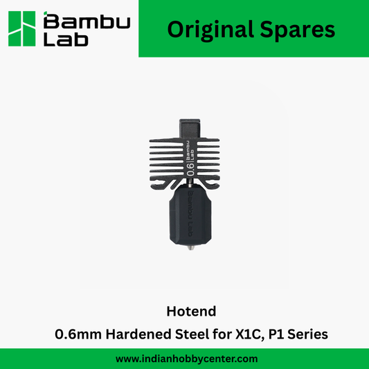 Bambu Lab Hotend with Hardened Steel Nozzle - 0.6 mm for P1P, P1S, X1C (FAH005-N-1)