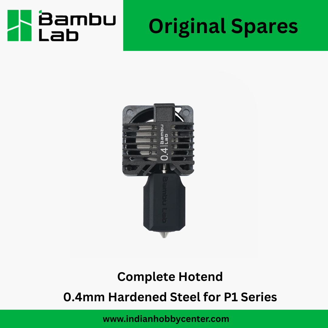 Bambu Lab Complete Hotend Assembly with Hardened Steel Nozzle - 0.4mm for P1 Series (FAH001-P)
