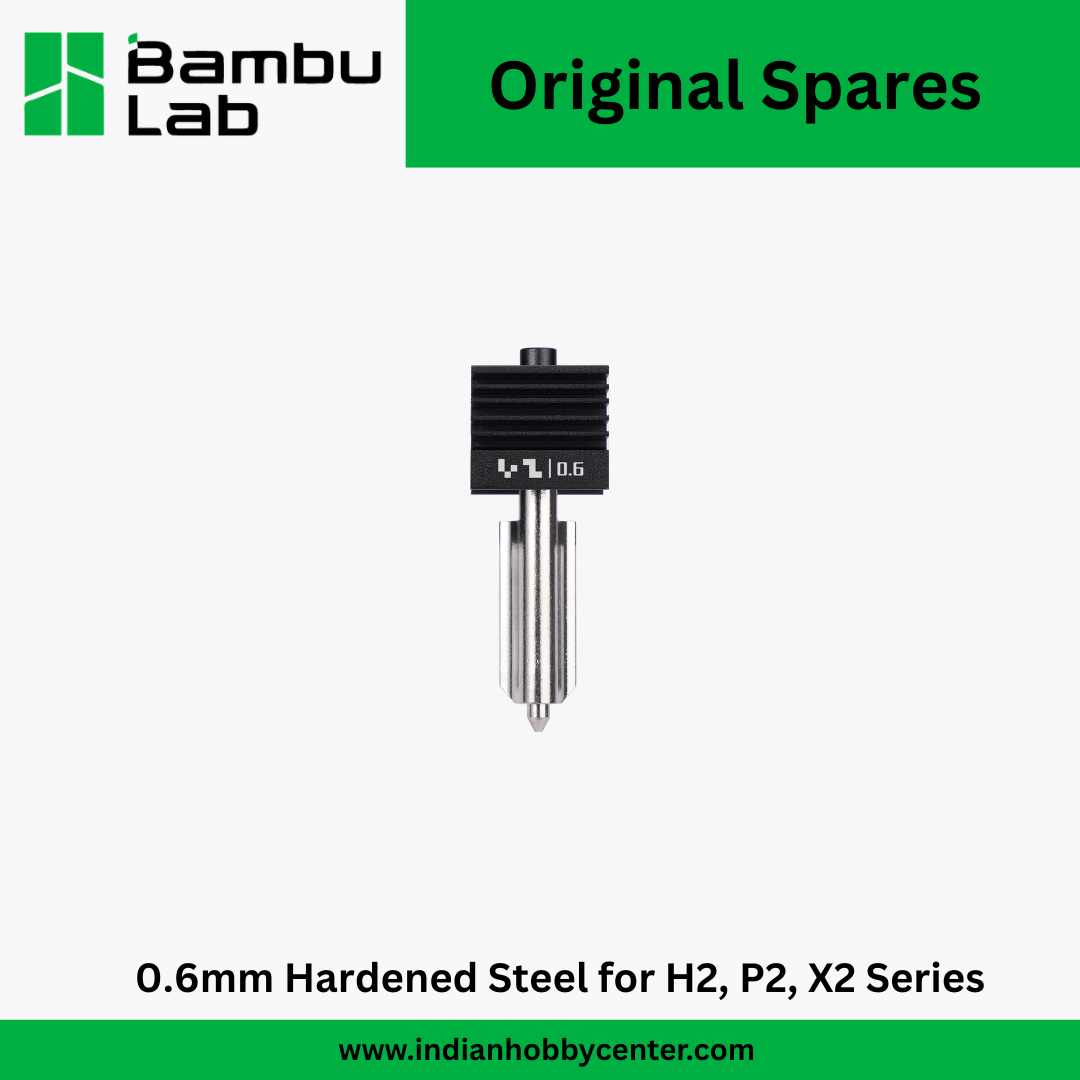 Bambu Lab Hotend with Hardened Steel Nozzle - 0.6 mm for H2/P2S/X2D (FAH061)