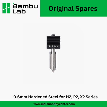 Bambu Lab Hotend with Hardened Steel Nozzle - 0.6 mm for H2/P2S/X2D (FAH061)