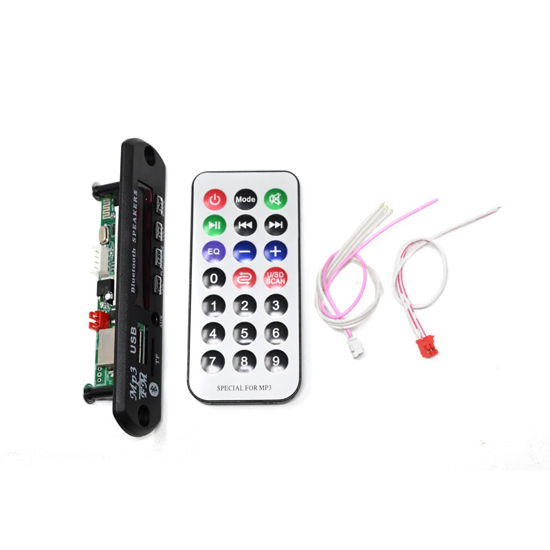 Bluetooth MP3 Decoding Board Module with inbuilt SD Card Slot / USB / FM / and Remote Control