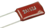 1.5nF (0.0015uF – 2A152J) 100V Polyester Film Capacitor