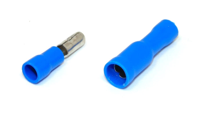 Insulated Wire Crimp Terminal Male Female Connector Pair -Blue