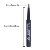 SOLDRON CB25S3 BLACK CERAMIC COATED SPADE LONG LIFE DELUX BIT FOR 25W SOLDERING IRON