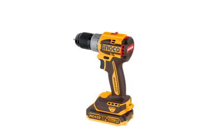 INGCO CDLI20602 Compact Brushless Cordless Drill 20V 60NM Torque with 2 Battery, Charger and 47 pcs Accessories