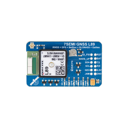 7Semi L89HA Breakout Multi-GNSS engines for GPS, IRNSS, GLONASS, BeiDou, Galileo and QZSS