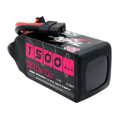 CNHL 1500mAh 14.8V 4S 130C 4S Lipo Battery with XT60 Plug Black Series V2