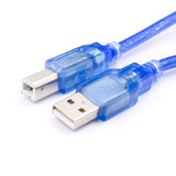 USB A to B Cable for Arduino UNO / MEGA (Blue)