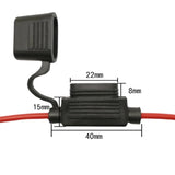 Waterproof In Line Blade Fuse with Holders for Car Fuse Replacement (1 Pc)