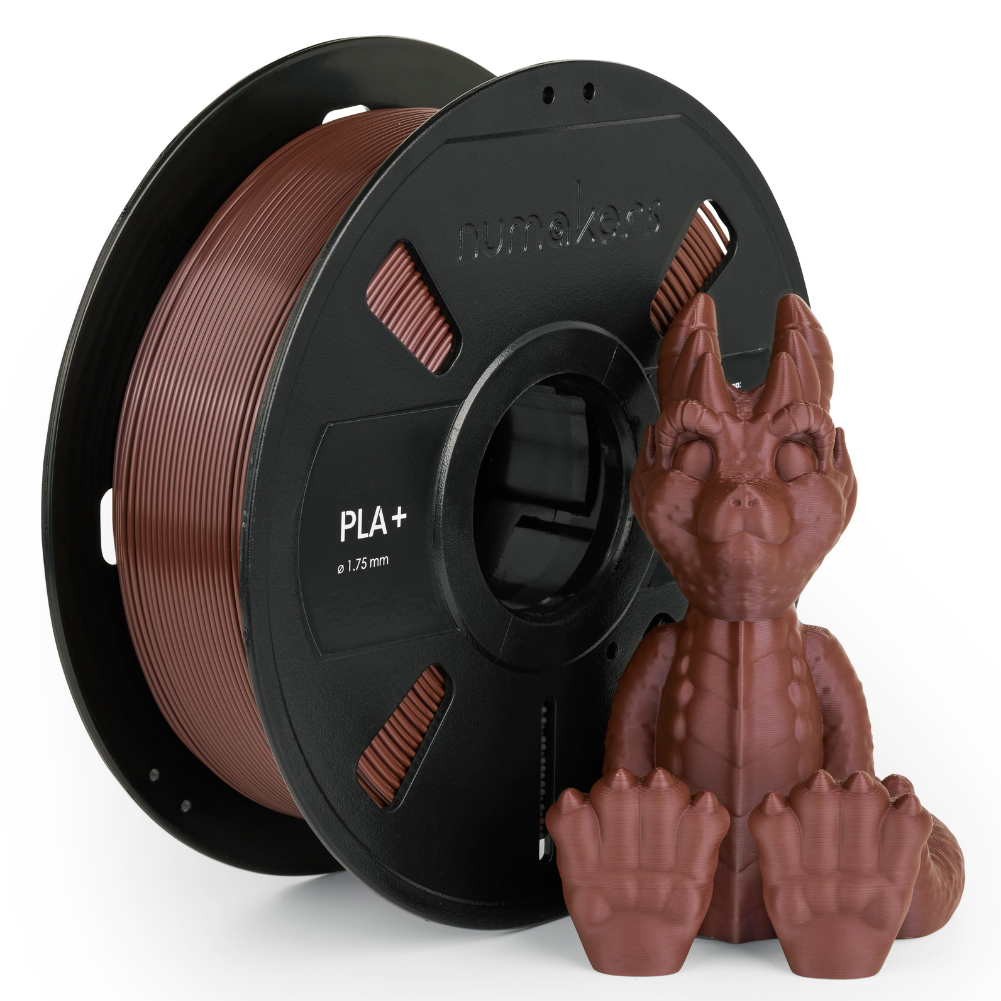 Numakers PLA+ Filament – Chocolate Brown – 1.75 mm / 1 kg