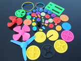 Colorful DIY 55 Pcs Plastic Gear Package Gearbox Toy Car Gear Motor DIY Toy Accessories