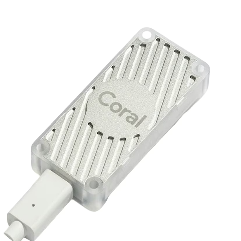 Coral USB Accelerator - Edge TPU ML Coprocessor for Raspberry Pi 4/5, Linux, Windows, Mac | 4 TOPS @ 2W for TensorFlow Lite Models