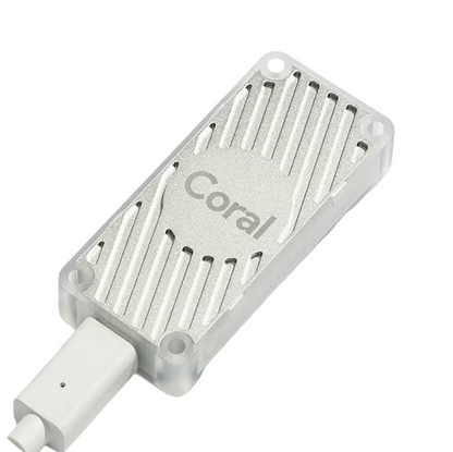 Coral USB Accelerator - Edge TPU ML Coprocessor for Raspberry Pi 4/5, Linux, Windows, Mac | 4 TOPS @ 2W for TensorFlow Lite Models