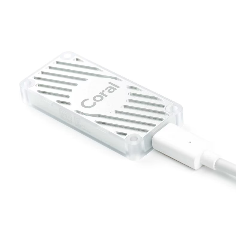 Coral USB Accelerator - Edge TPU ML Coprocessor for Raspberry Pi 4/5, Linux, Windows, Mac | 4 TOPS @ 2W for TensorFlow Lite Models