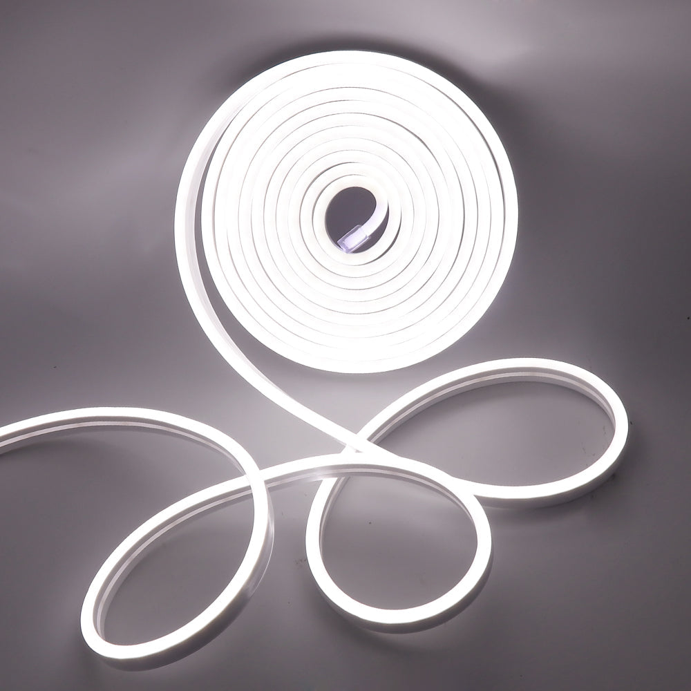 12v Neon Flexible LED Strip Light 5 Meter - White