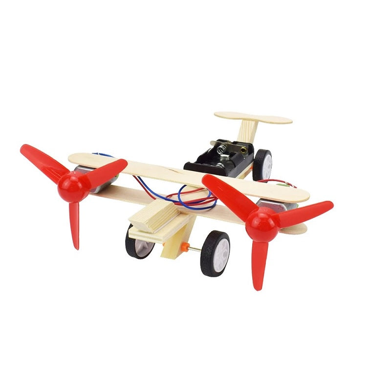 DIY Educational Toy Kit Double Propeller Glider Plane (A-003)