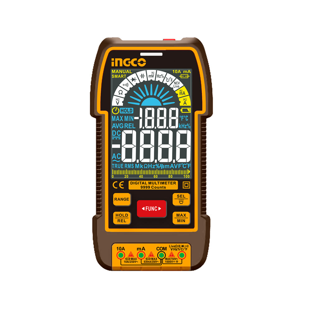 INGCO DM110004 1000V 9999 Count Digital Multimeter