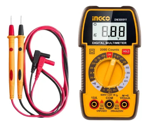 INGCO DM360011 2000 Count TRMS Digital Multimeter