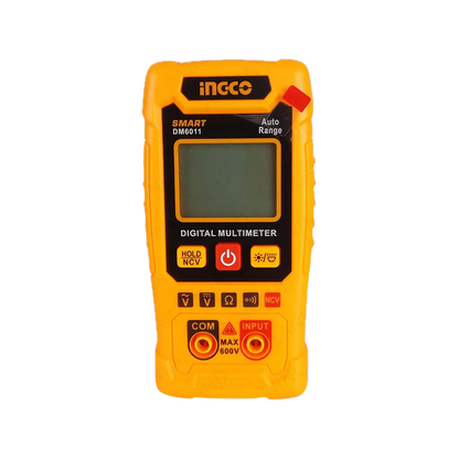 INGCO DM6011 Smart Auto Range Digital Multimeter High Precision Voltage, Current, Resistance Tester | Portable, Durable & Easy-to-Use