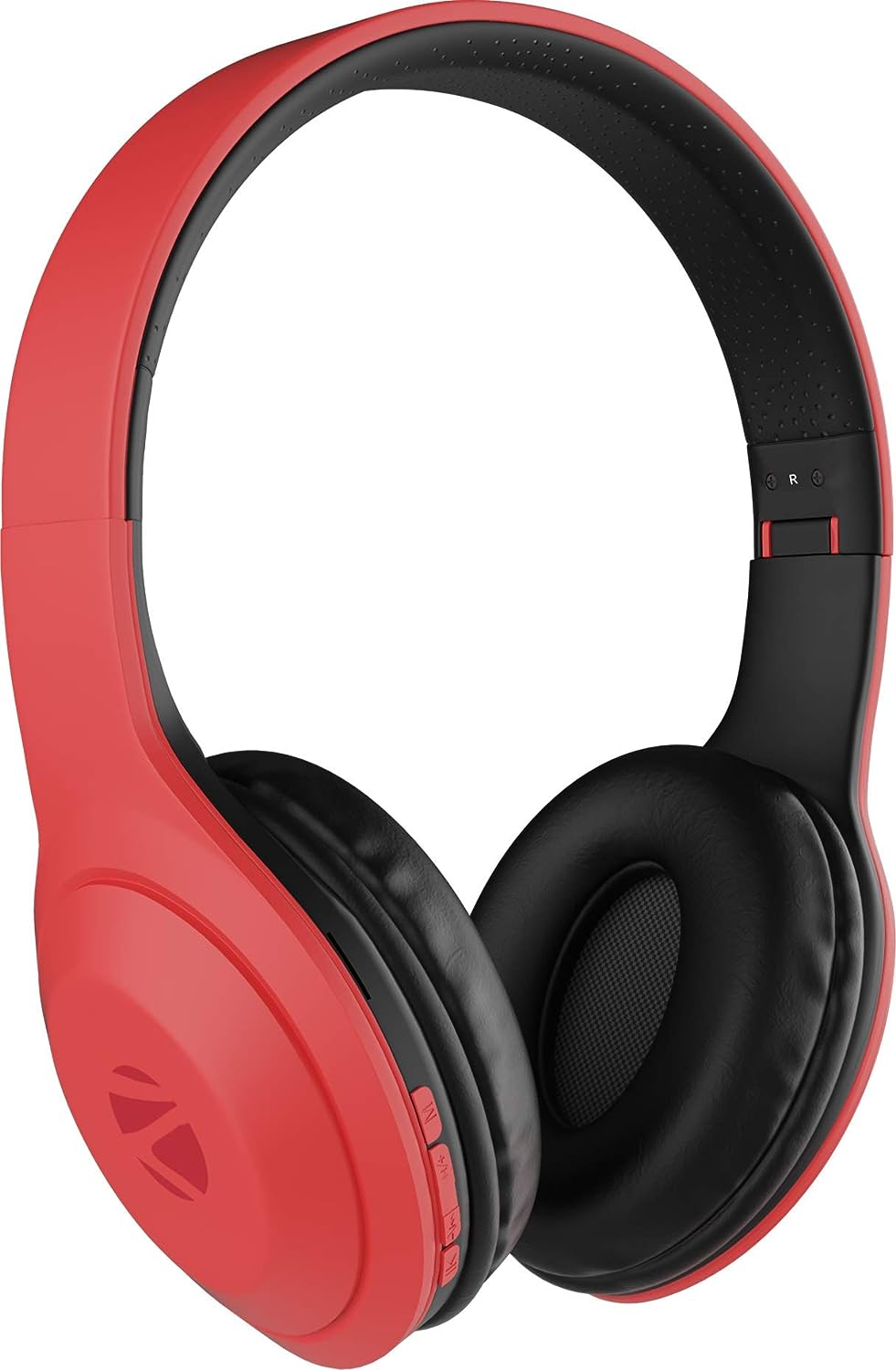 ZEBRONICS Zeb Duke 101 (Red) Wireless Headphone with Mic, Supporting Bluetooth 5.0, AUX Input Wired Mode, mSD Card Slot, Dual Pairing, On Ear & FM,12 hrs Play Back time, Media/Call Controls