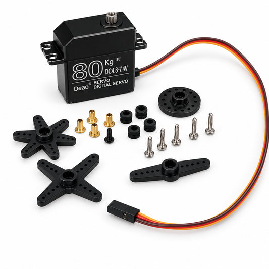 Deao 80kg 180 degree 4.8v-7.4v High Torque Digital Servo Motor