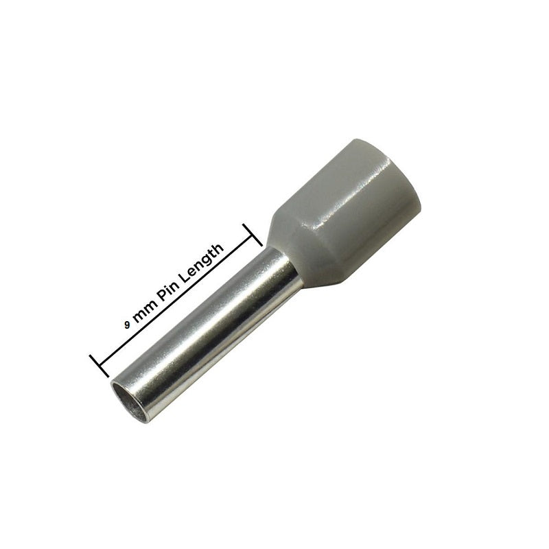 E4009 Grey 4 sqr mm Wire Ferrule Terminal Cable Lugs