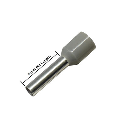 E4009 Grey 4 sqr mm Wire Ferrule Terminal Cable Lugs