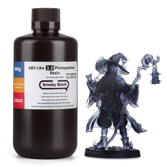 Elegoo ABS Like Photopolymer Resin 3.0 1000g- Smoky Black