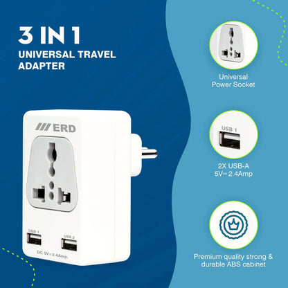 ERD EB-12 USB Charger & Power Socket