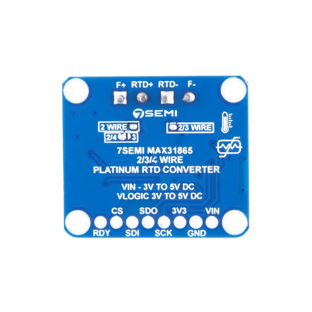 7Semi PT1000 RTD 2-Wire Temperature Sensor Amplifier Breakout Board - MAX31865