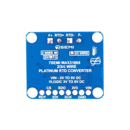 7Semi PT1000 RTD 2-Wire Temperature Sensor Amplifier Breakout Board - MAX31865