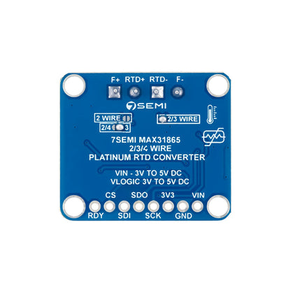 7Semi PT1000 RTD 3-Wire Temperature Sensor Amplifier Breakout Board - MAX31865