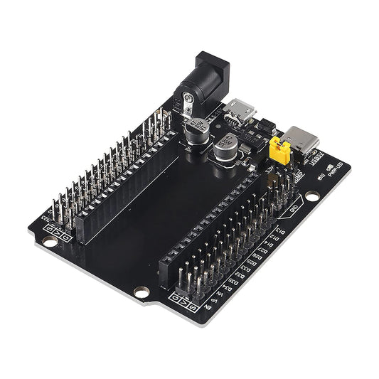 30 Pin ESP32 GPIO Expansion Board with Type-C USB and Micro USB Dual Interface