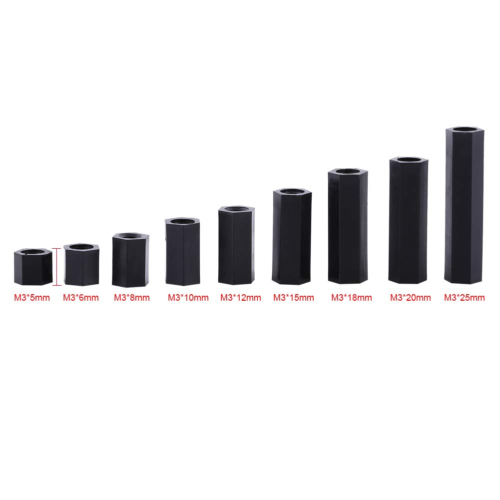 15MM Insulated Spacer M3 Nylon Hex Standoff TIS-15 (Pack of 10)