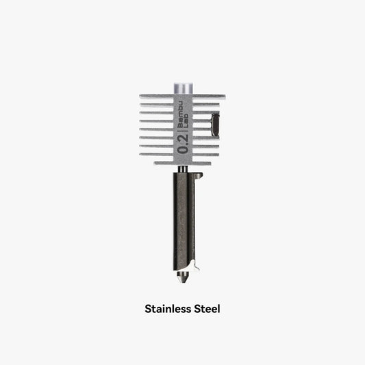 Bambu Lab Hotend with Stainless Steel Nozzle 0.2mm | A1, A1 Mini, A2 (FAH018)