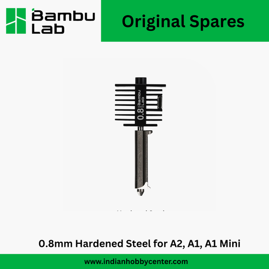 Bambu Lab Hotend with Hardened Steel Nozzle - 0.8 mm for A2, A1, A1 Mini (FAH021)