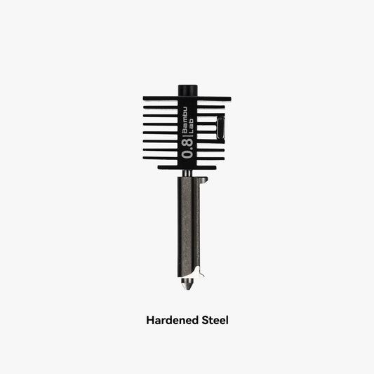 Bambu Lab Hotend with Hardened Steel Nozzle - 0.8 mm for A2, A1, A1 Mini (FAH021)