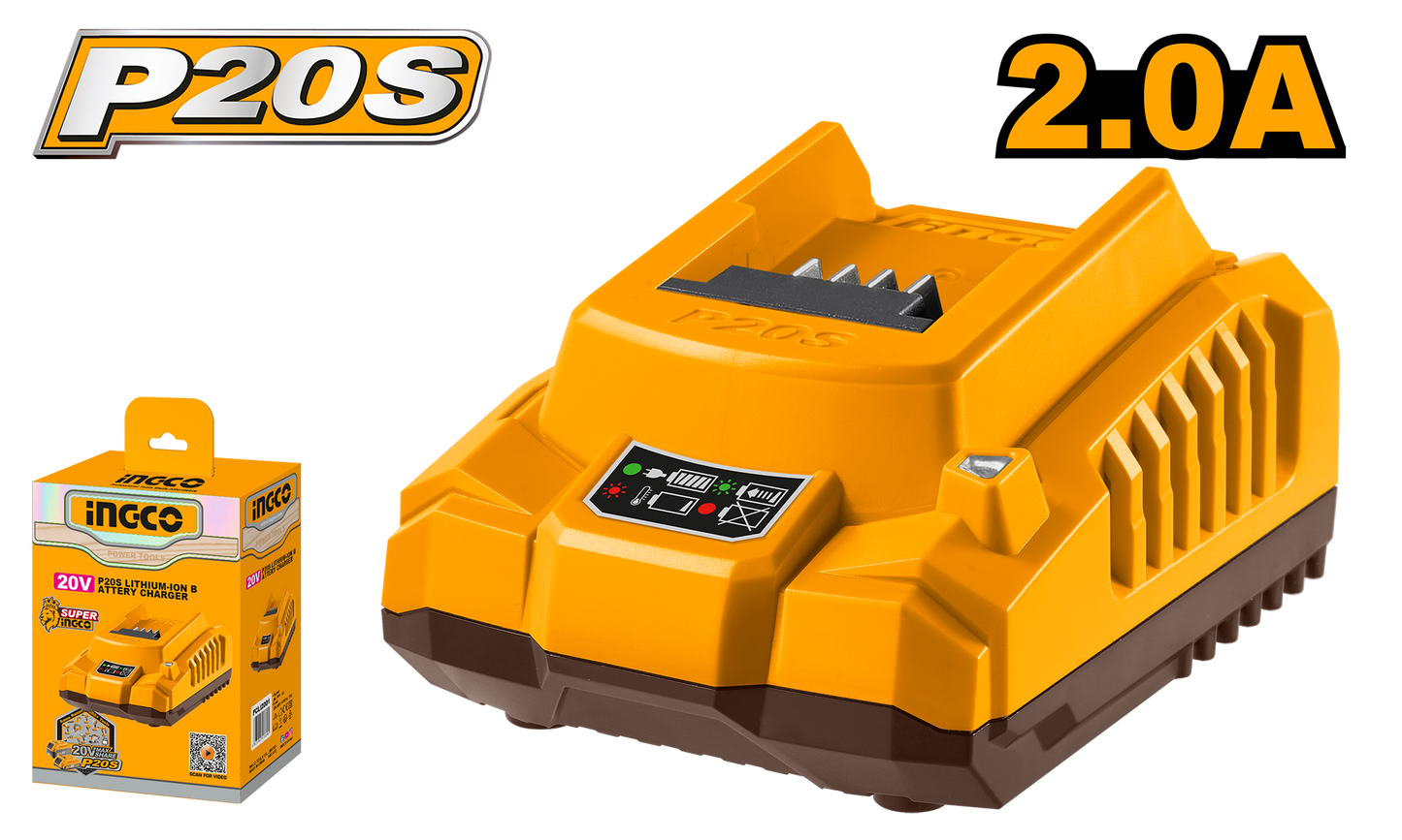 INGCO FCLI2001 P20S Battery Charger 20V