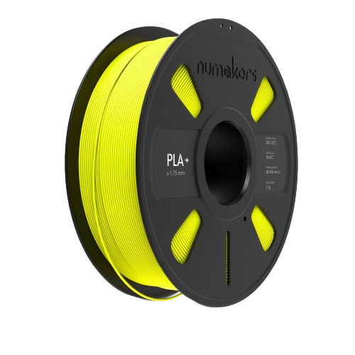 Numakers PLA+ Filament – Fluorescent Yellow – 1.75 mm / 1 kg