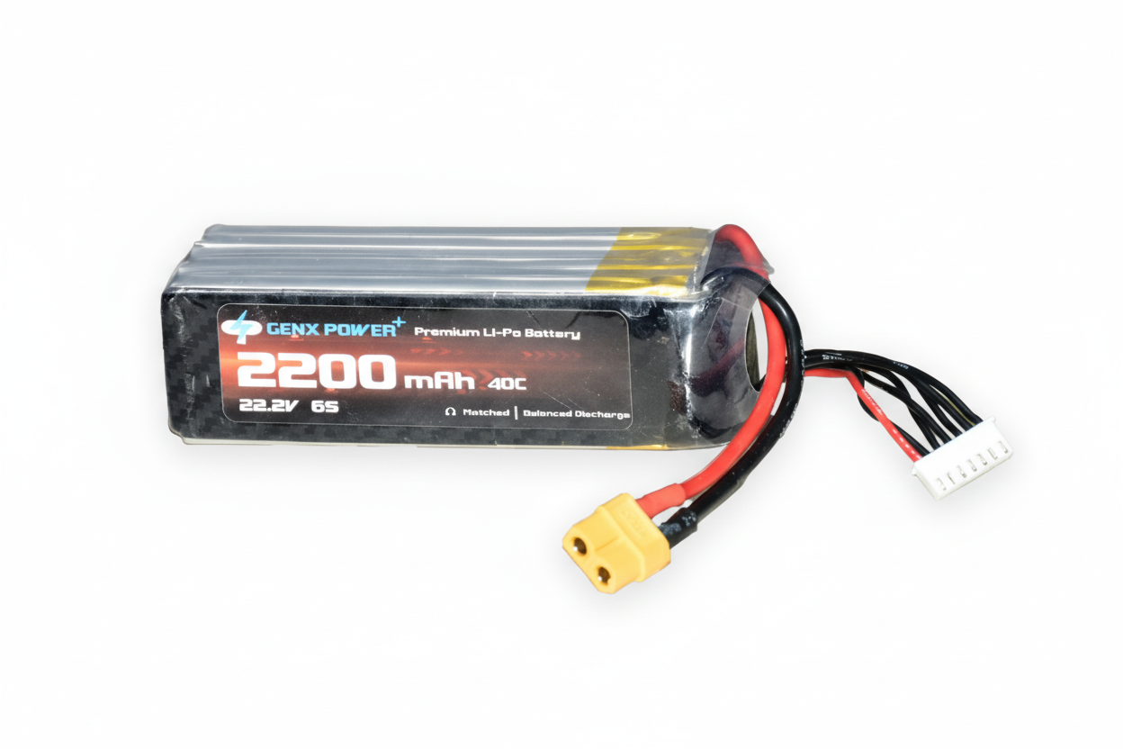 GenX 22.2V 6S 2200mAh 40C / 80C Premium Lipo Lithium Polymer Battery